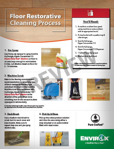 Floor Restoration Instruction One-Sheet Preview